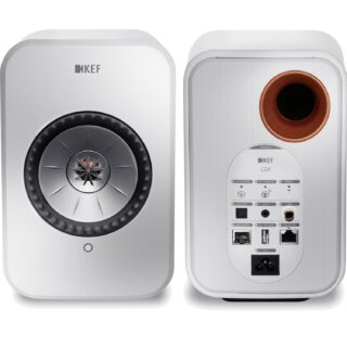 KEF LSX - Sistema de música inalámbrico, Blanco, par (Bluetooth, Auxiliary, Wi-Fi, Ethernet)