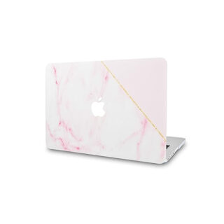 Case Compatible con MacBook Pro 13 Case 2020,2021,2022 M1/M2/Touch Bar , carcasa protectora rígida de plástico y cubierta de teclado , Marmol White pink