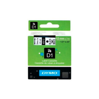 COMPATIBLE CINTA D1 BLACK/WHITE 12MM-7M