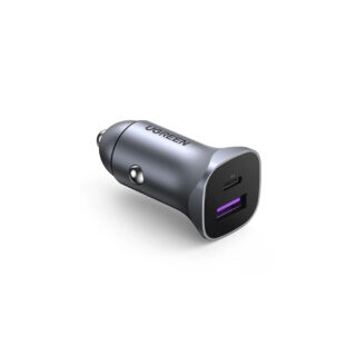 Ugreen Cargador Rapido de Vehiculo de dos puertos USB-A y USB-C 30W
