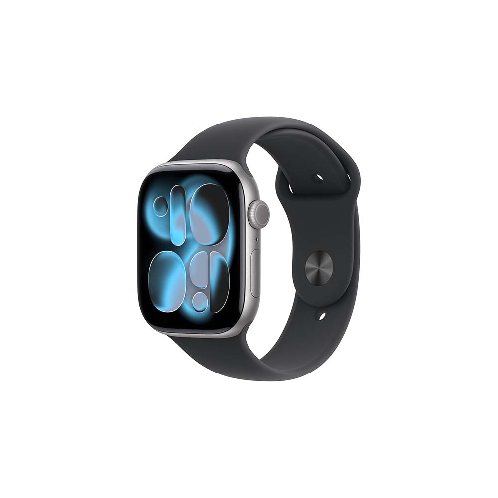 Apple watch series 11 46mm GPS Space Gray Aluminium Case Black Sport Band M/L