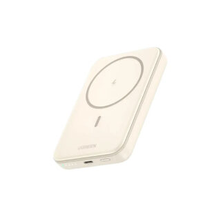 POWER BANK UGREEN 5000mAh 15W BEIGE*CARGA INALAMBRICA PARA IPHONE*PUERTO USB-C*CARGA DUAL (25207)