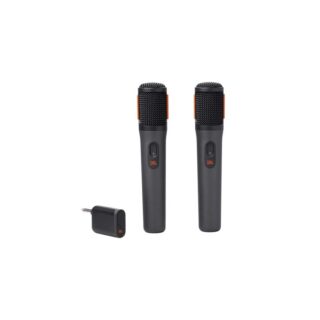 JBL PartyBox Sistema inalámbrico de 2 micrófonos con receptor de doble canal (Recargable)